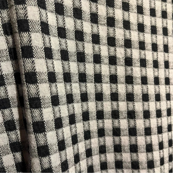 Madewell Blue Gingham Seersucker Top L Button Shoulder Short Sleeve Casual - Picture 3 of 8